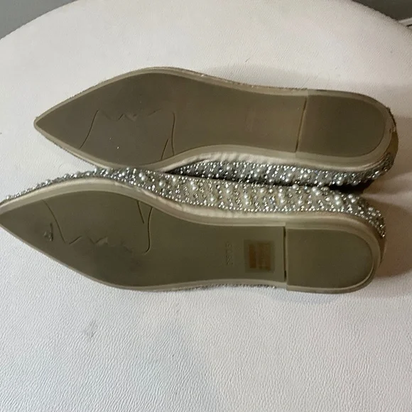 **Rhinestone Studded Ballet Pointed Flats** - Picture 6 of 6